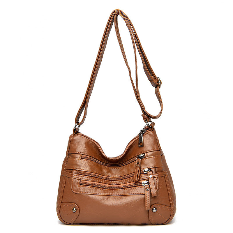 Faux Leather Shoulder Bag Crossbody Bag Casual Solid Women's Purses