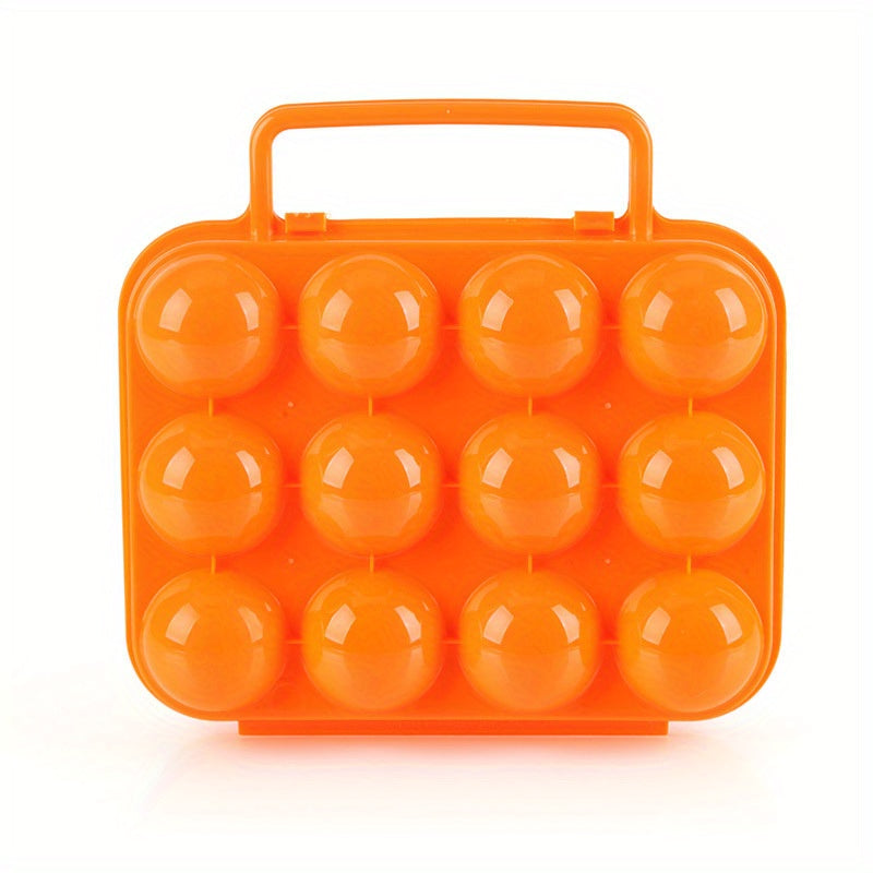12 Grid Portable Plastic Egg Box for Camping & BBQ
