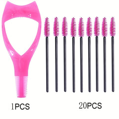 Eyelash Extension Kit with Mascara Shield Applicator & 20 Mascara Wands