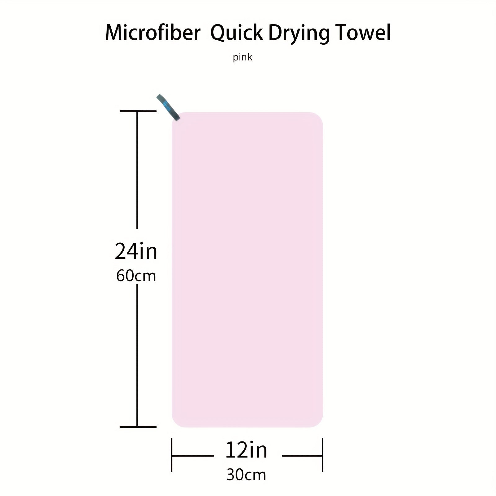 Microfiber Quick Drying Towel 12x24 Inch Soft & Absorbent