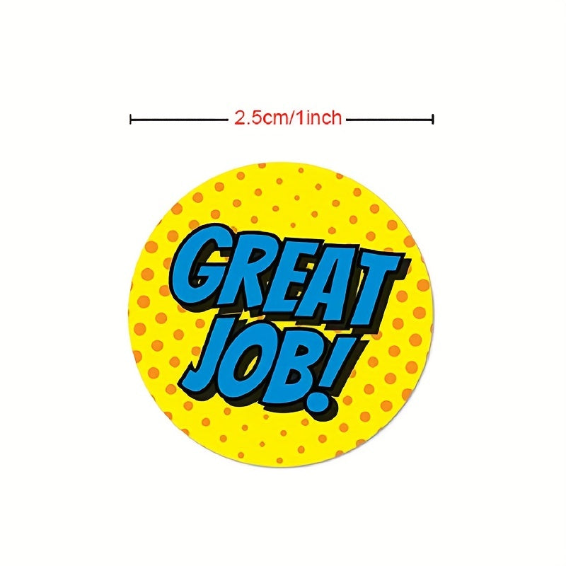 500 Sheets Roll Sticker Labels Incentive Reward Stickers Office Supplies