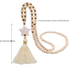 Turquoise Tassel Pendant Long Necklace Fall