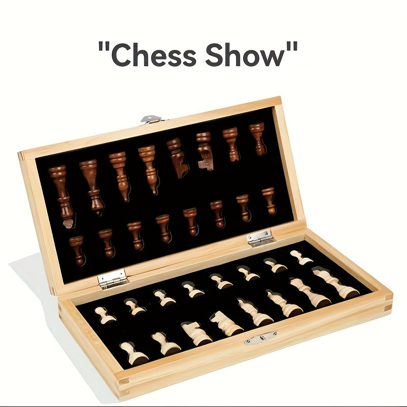 Foldable Magnetic Chess Travel Board Game for Family Gatherings