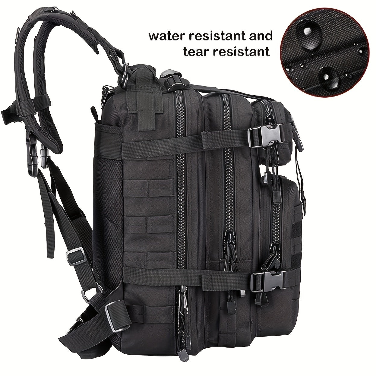 30L Outdoor Backpack Waterproof Camouflage Army Camping Hiking Rucksack