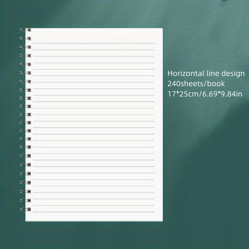 Spiral Blank Sketchbook Memo Notepad Diary Notebook 240 Pages