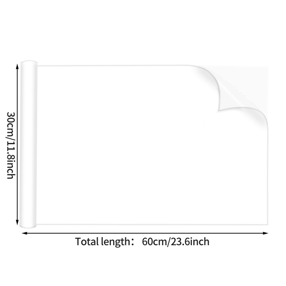 Whiteboard Wall Sticker Magnetic Dry Erase Board 4pcs