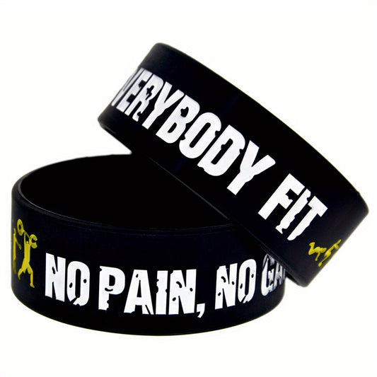 No Pain No Gain Silicone Bracelet Sports Wristband
