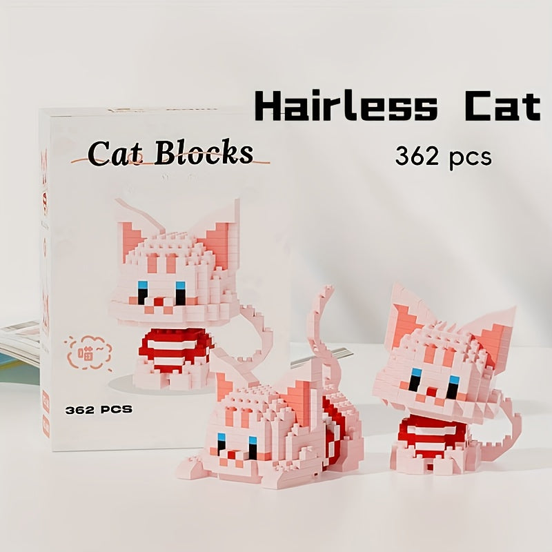 Cat Series Building Blocks DIY Table Decoration Gift