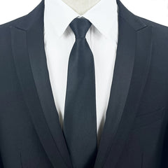 Men's Zipper Tie For Weddings and Business - Black