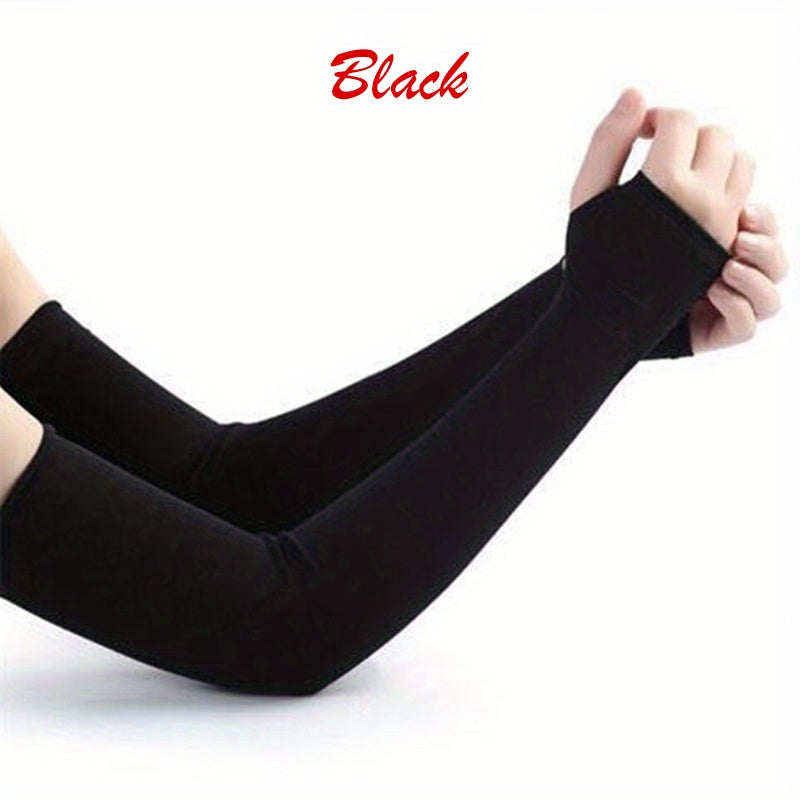 Sunproof Ice Sleeves Candy Elastic Gloves Long Fingerless Gloves