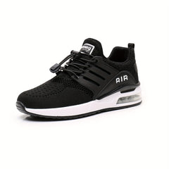 Men's Woven Knit Breathable Running Shoes Soft Sole Air Cushion Shoes