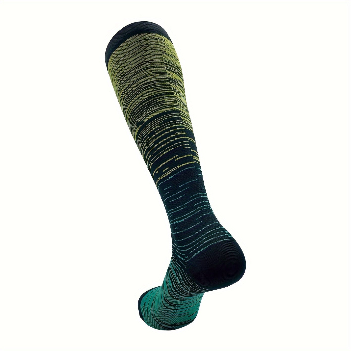 Men's Gradient Crew Socks Quick Dry Soft Breathable
