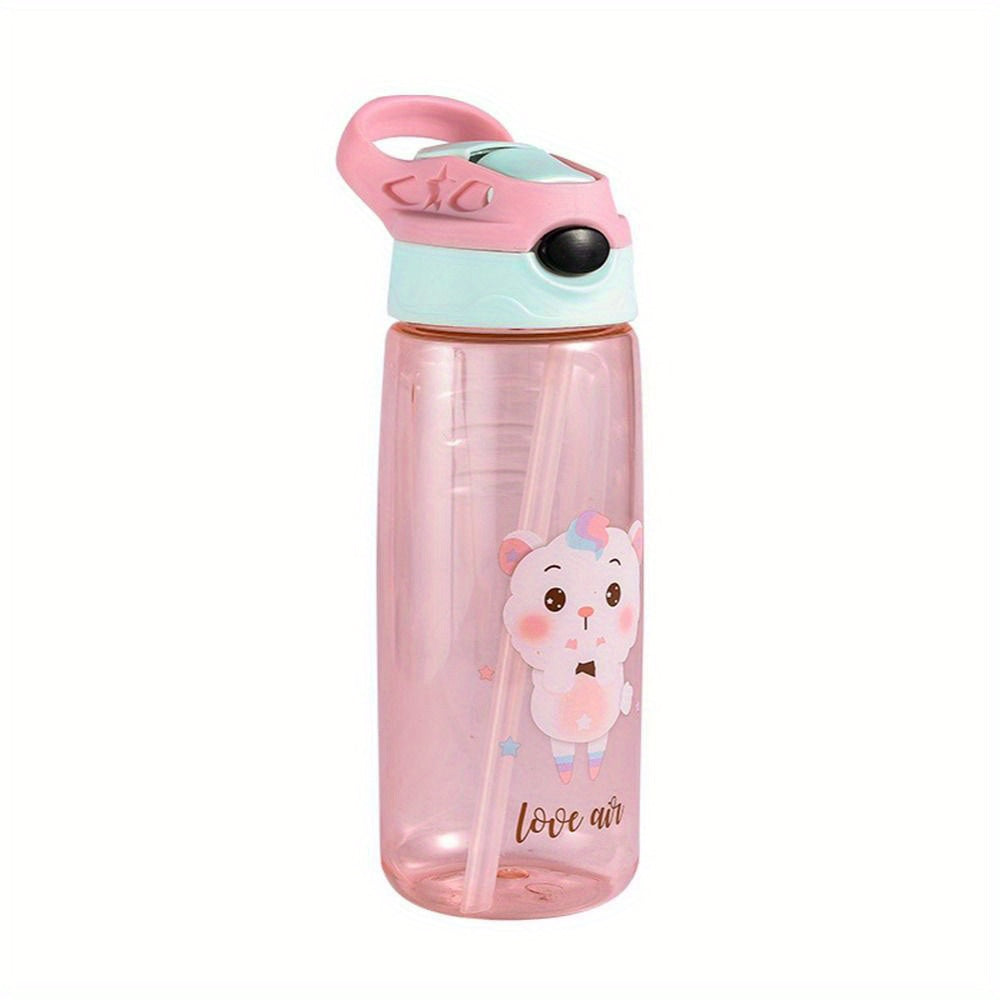 Cartoon Baby Feeding Cup with Straw Leakproof Water Bottle