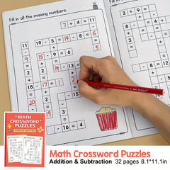Math Addition & Subtraction Workbook Within 20 Grid Fill in the Gap Game