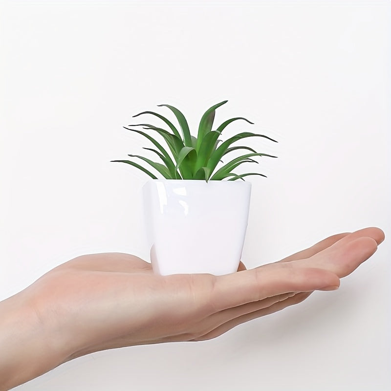 3pcs Artificial Succulents Potted Plants Home Living Room Bedroom Decor