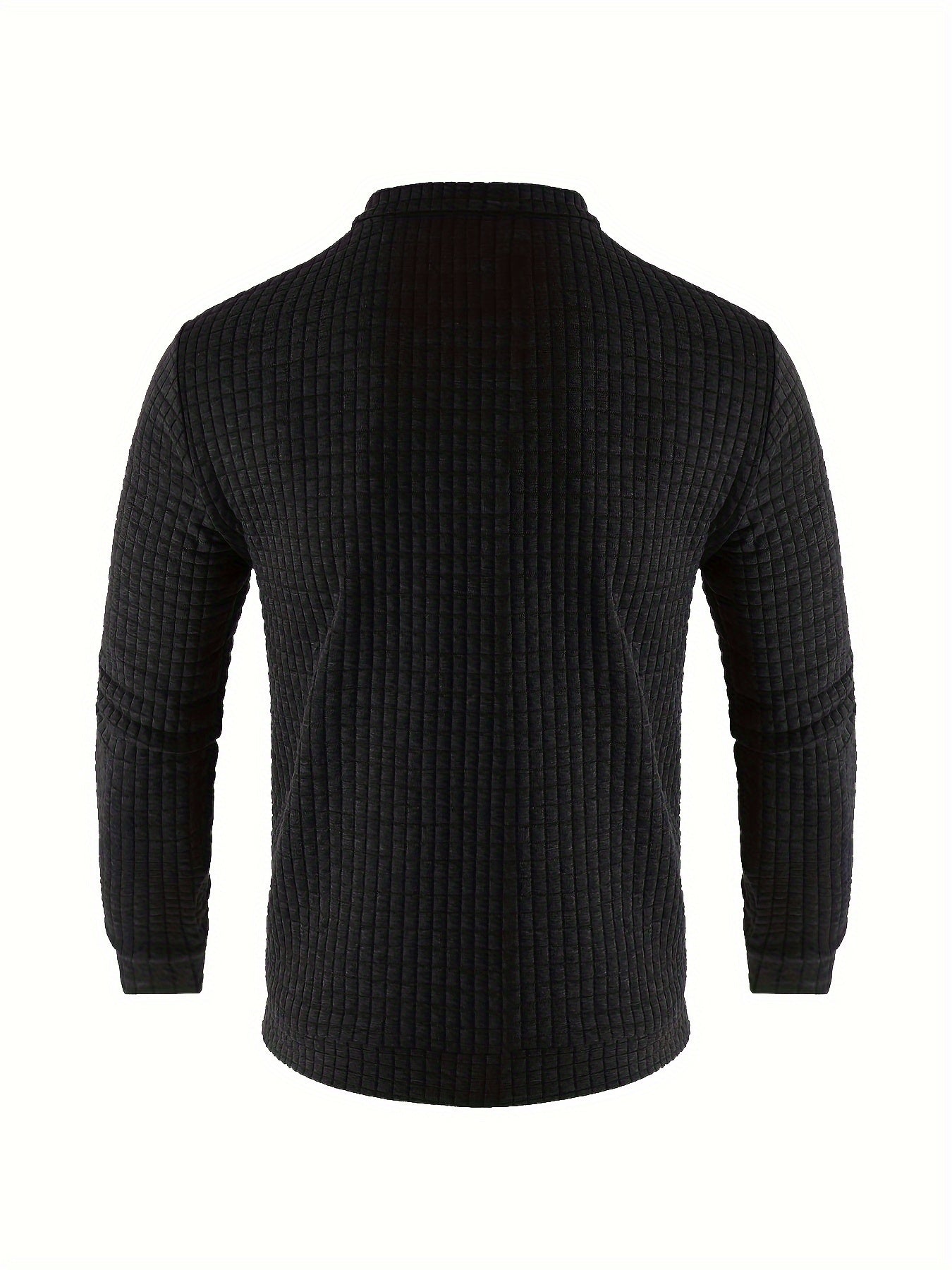 Men's Zipper Stand Collar Cardigan Warm Jacket