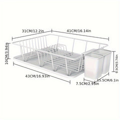 Kitchen Sink Countertop Drain Bowl Rack Dish Storage Rack