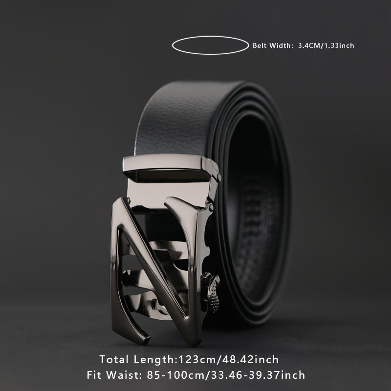 Automatic Buckle Belt Casual Men's Business Leather Belts