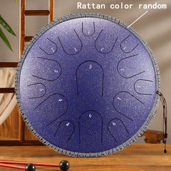 Steel Tongue Drum 15 Tone Handheld Tank Drum Percussion Instrument