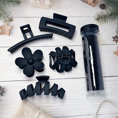 Matte Solid Hair Claw Clip Non Slip Strong Hold Grip Hair Jaw Clip
