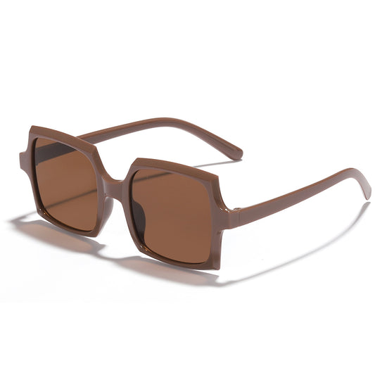 Vintage Oversized Rectangle Sunglasses For Women UV400 Sun Protection