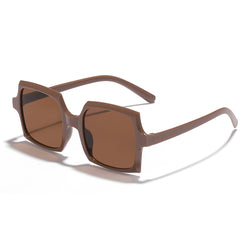Vintage Oversized Rectangle Sunglasses For Women UV400 Sun Protection