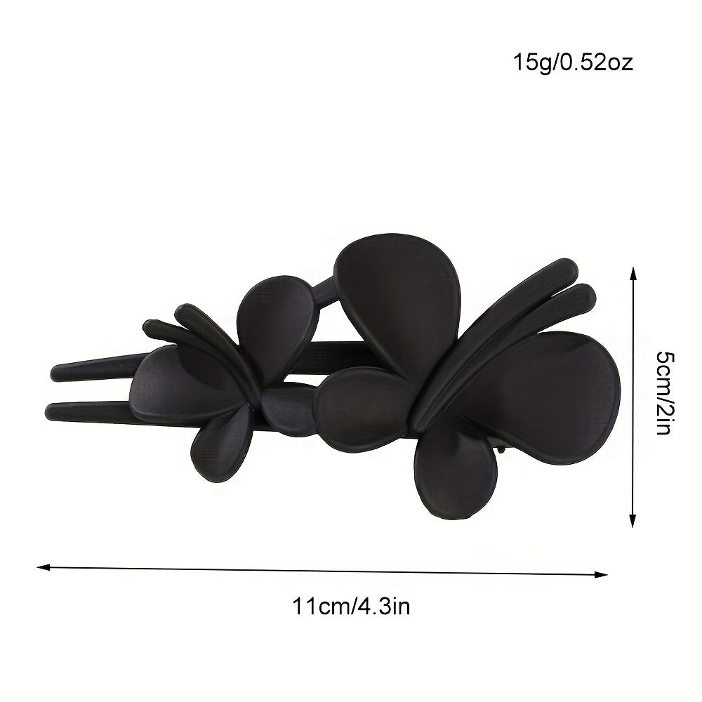 Frosted Butterfly Hair Clip Barrette Large Hairpin for Women Girls