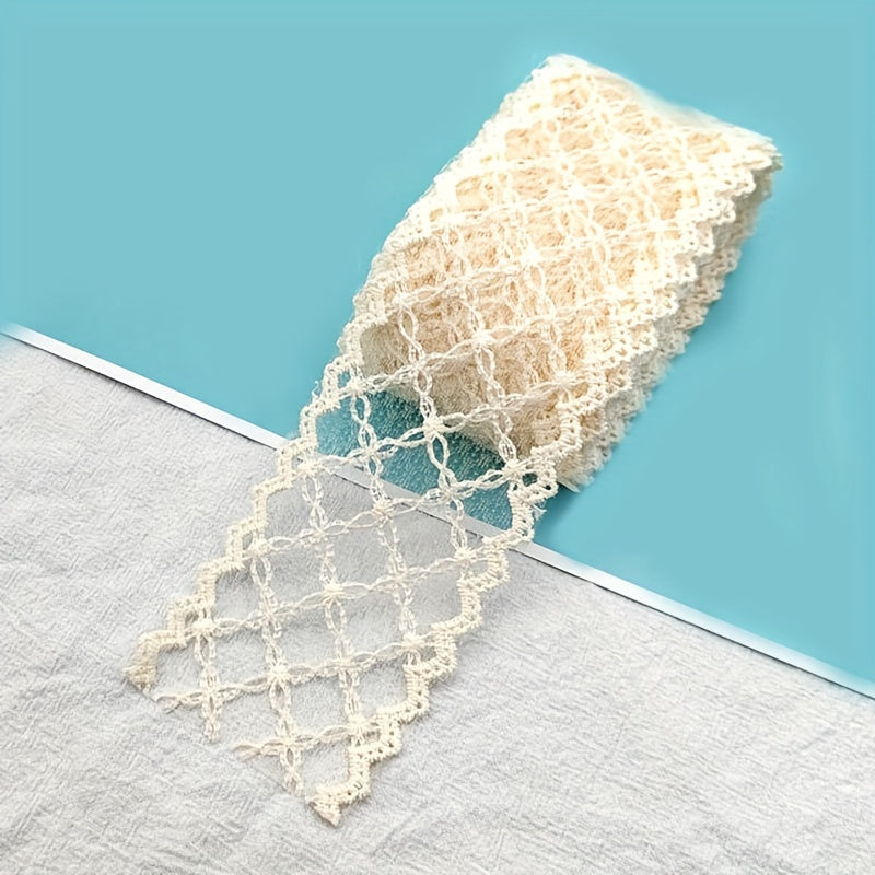 1 Yard Beige Lace For DIY Sewing Lace Trims For Hair Accessories