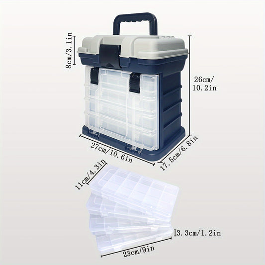 5-Layer Portable Lure Box for Sea Fishing - Functional Fishing Tools