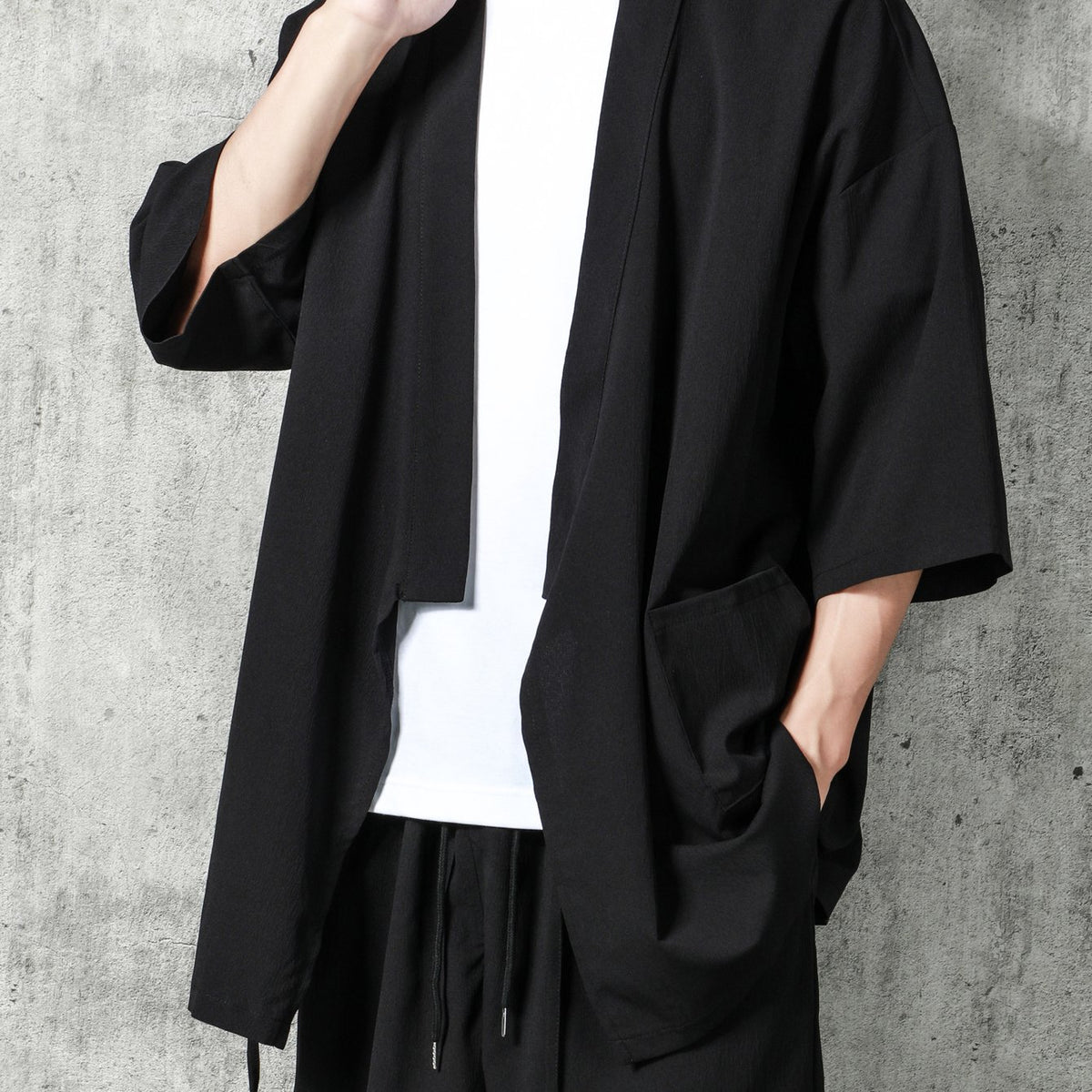 Sun Protection Men's Loose Retro Japanese Style Kimono Shirt