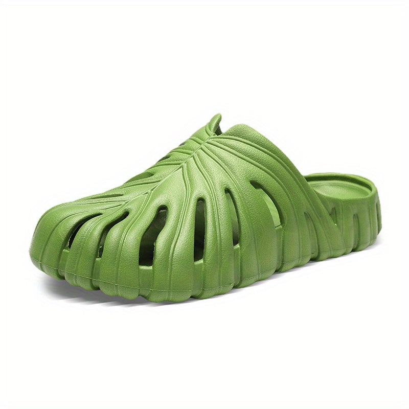 Men's Leaf Lightweight Non Slip Open Toe Slides