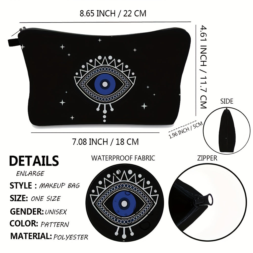 Evil Eye Pencil Case Makeup Pouch Toiletry Bag