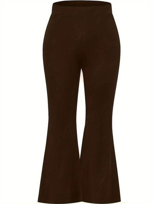  High Rise Stretch Flared Leg Leggings