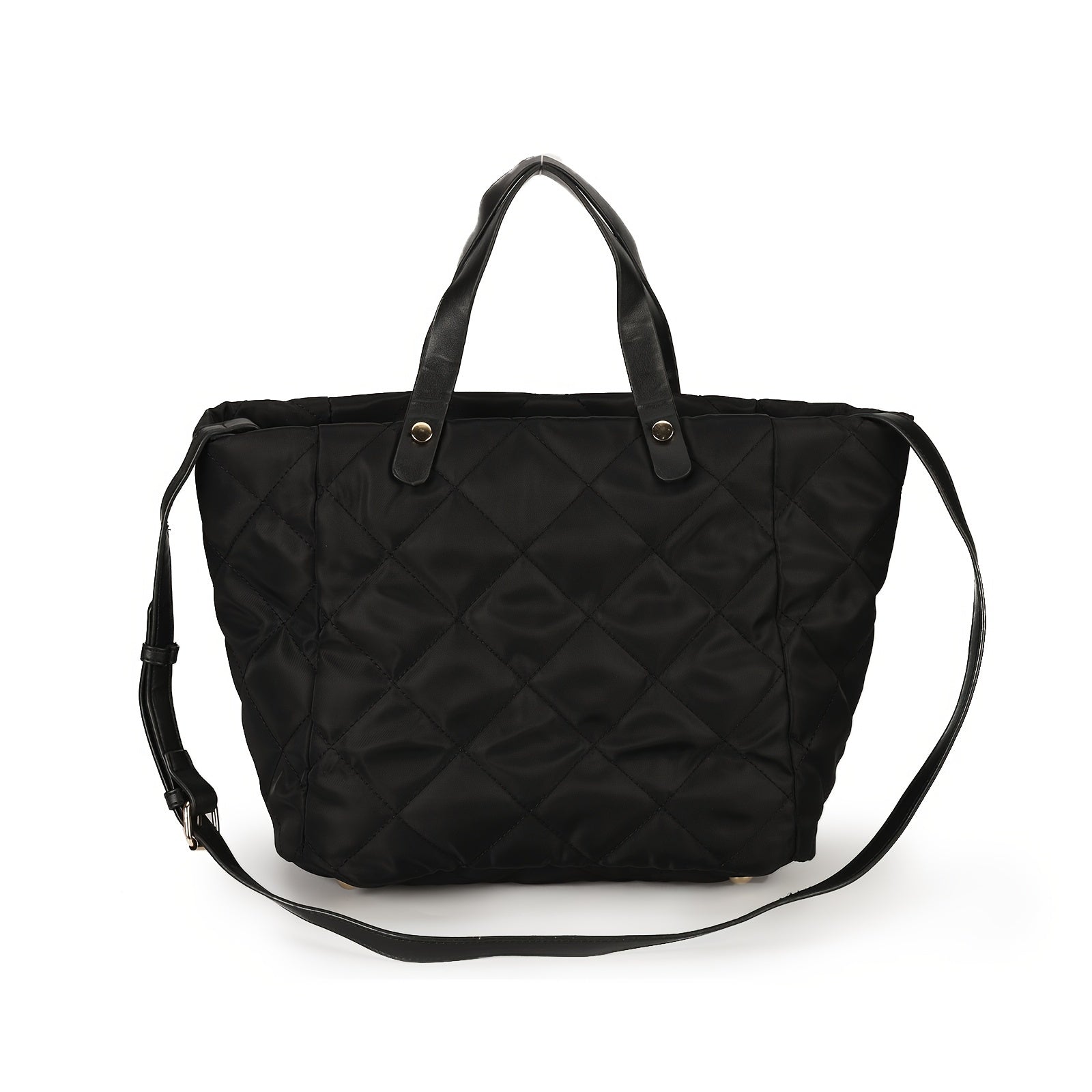 Quilted Tote Bag Nylon Shoulder Bag Women's Casual Handbag