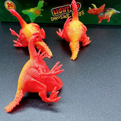 Dino Luminous Ring Kids Party Toy LED Jurassic Dinosaur Ring Plastic Mixed