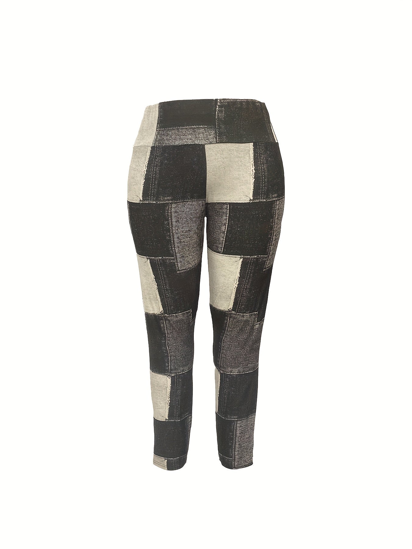  Colorblock High Rise Skinny Trousers