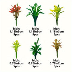 30pcs Artificial Tree Models Fairy Garden Trees Micro Plant Models