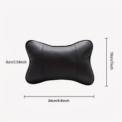Car Neck Pillow Soft Leather Headrest For Driving