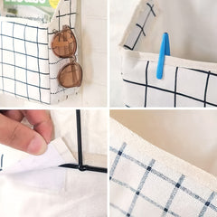 Double Sided Hanging Storage Bag Organizer for Bedroom Bathroom