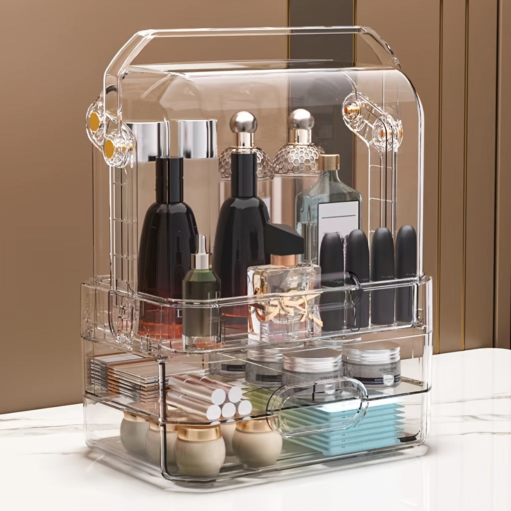 Makeup Organizer With Drawers & Lid