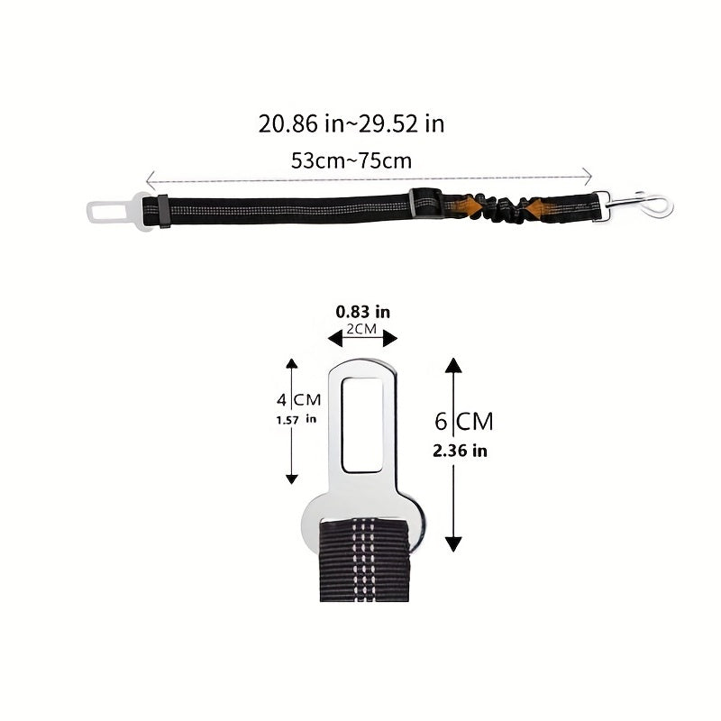 Adjustable Pet Car Seat Belt Elastic Dog Safety Leash Pet Supply