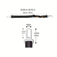 Adjustable Pet Car Seat Belt Elastic Dog Safety Leash Pet Supply