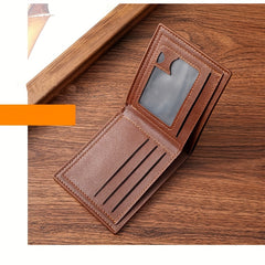 Men's Thin Short Wallet Card Holder Bifold Money Clip Coin Purse