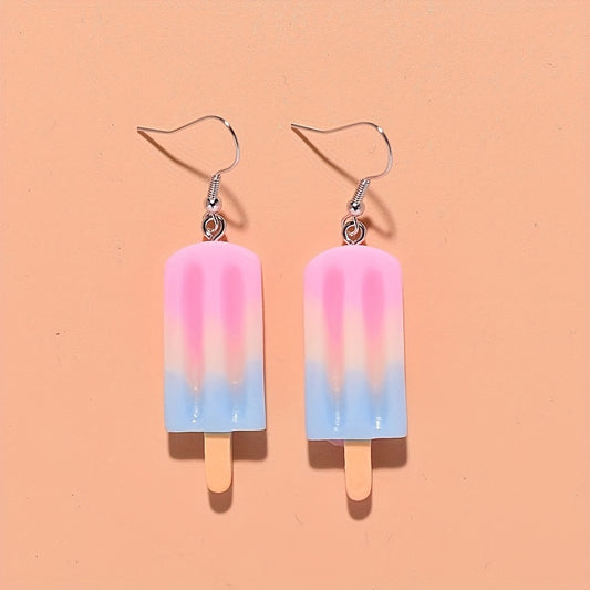 Ice Cream Block Earrings for Girls