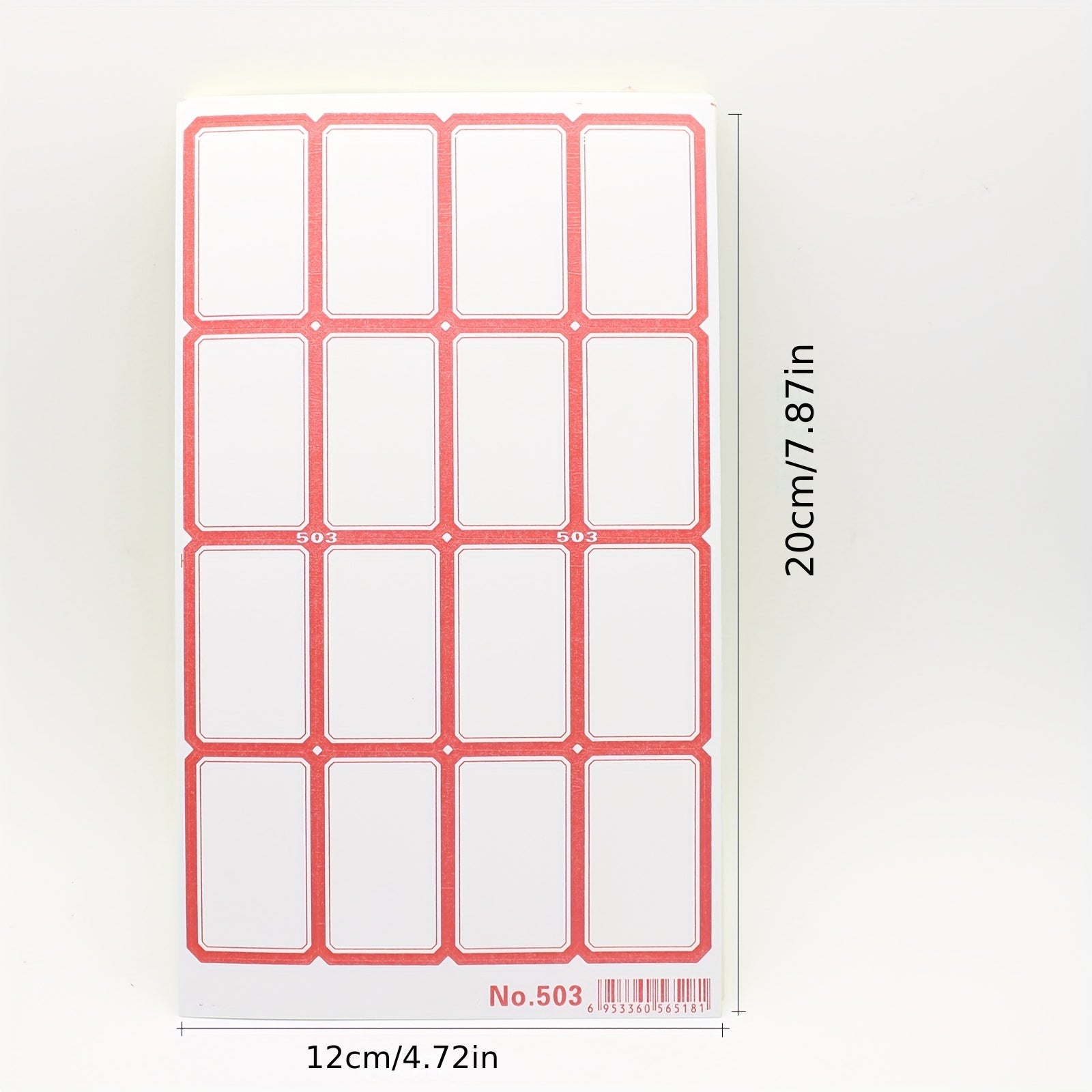 10 Sheets Self-Adhesive Label Stickers for Handwritten Marking