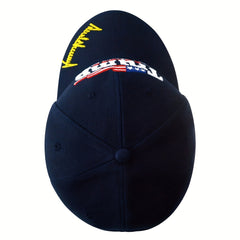 Letter Flag Embroidery Baseball Cap Casual Adjustable Sun Hat Unisex