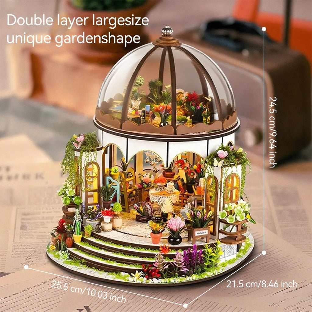 3D Puzzle Mini Garden DIY Dollhouse Model Kit for Teens