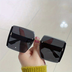 Ombre Rimless Sunglasses UV400 Sun Shades Square Beach Travel