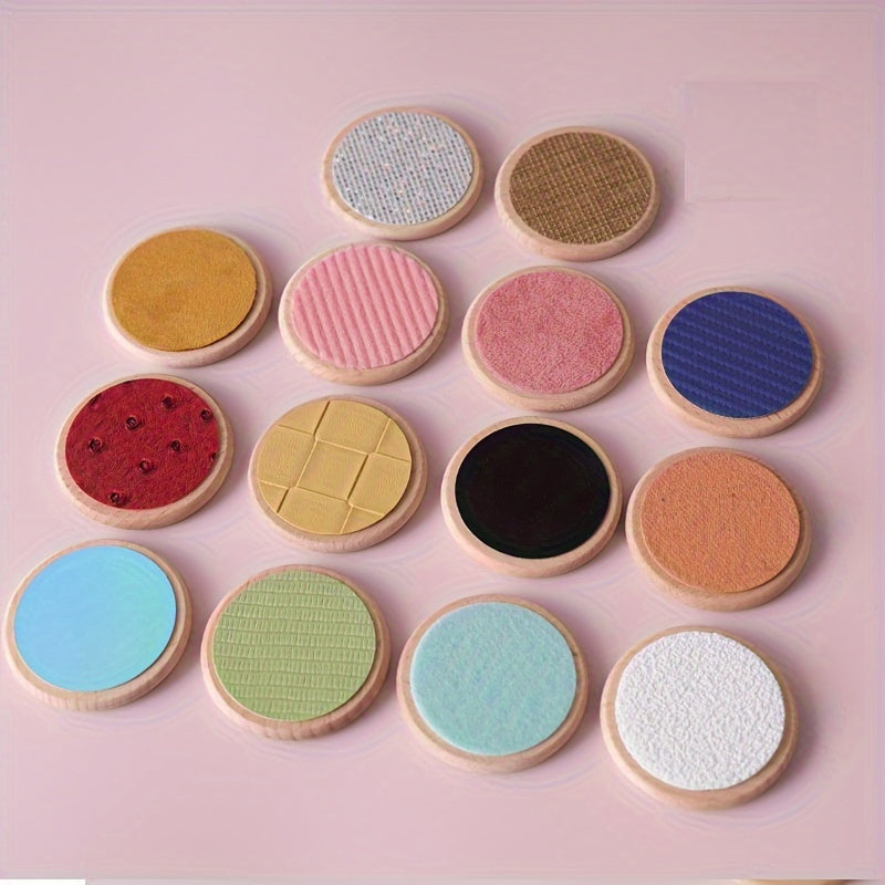 Wooden Tactile Matching Game for Kids - Enhances Hand Eye Coordination