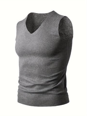 Men's Thickened Warm Underwear High Elastic Sleeveless Top